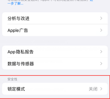 祁阳苹果15服务网点分享iPhone15中的“锁定模式”有什么作用