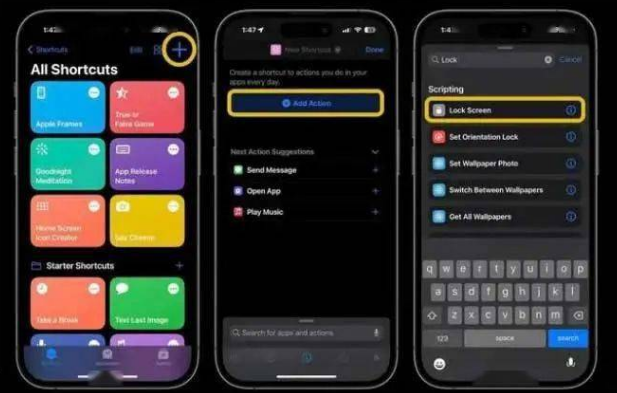 祁阳苹果14锁屏维修店分享iPhone14升级iOS16.4后如何创建锁屏快捷方式 