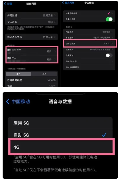 祁阳苹果手机维修分享iPhone14如何切换4G/5G? iPhone14 5G网络切换方法 