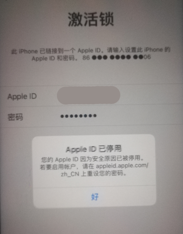 祁阳苹果手机维修分享iPhone 12 出现提示“Apple ID 已停用”怎么办 